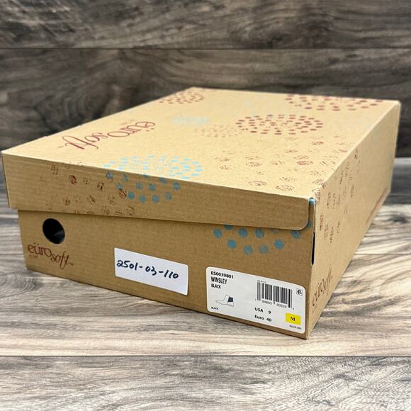 NIB Eurosoft by Sofft 9M Winsley Black Comfort Ankle Boots Booties - Picture 8 of 9